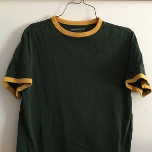 COPY - Old Navy Green and Yellow Ringer T-Shirt